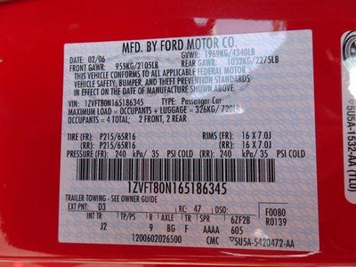 2006 Ford Mustang Standard