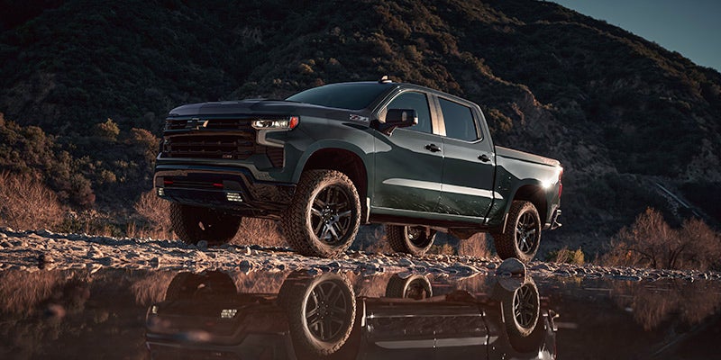 Exterior of black 2025 Chevrolet Silverado-1500