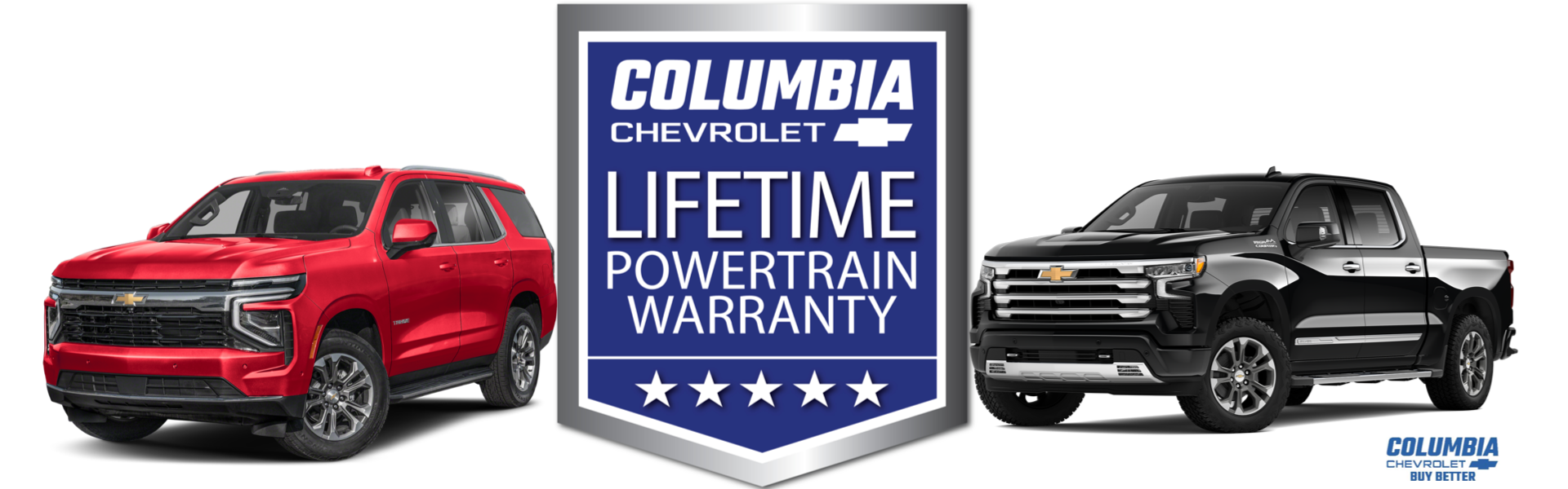 Columbia Chevrolet Lifetime Powertrain Warranty